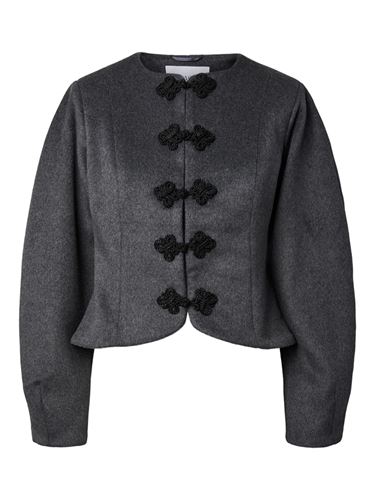 Kavajer/Ytterplagg - Yasnapo wool jacket – Dark grey melange